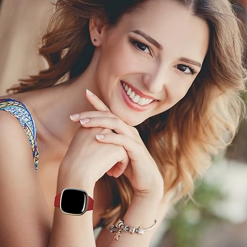 Miniatura 6 de Paquete de 3 Correa delgada de silicona compatible con Fitbit Versa 4 bandas para mujeres y hombres, correa deportiva suave y estrecha para Versa