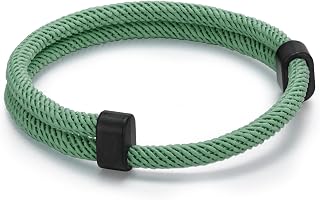 TempBeau Nautical Braided Rope Bracelet Set for Men and Women, 1/2/3/4/5/6/10 Pcs Adjustable Braided Cord String Bracelets, Handmade Marine-Inspired Bracelet with Metal Knot, Gift for Him Her