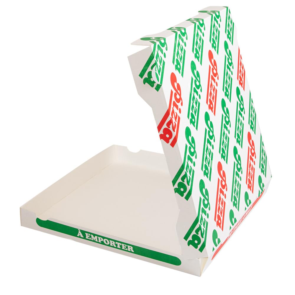 Garcia de Pou 100 pezzi - Scatole per pizza 'Thepack' 330 G/M2 36 x 36 x 4 cm bianco cartone ondulato Microcanale