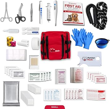 Cat & Dog First Aid Kit with Thermometer & Bandages Small