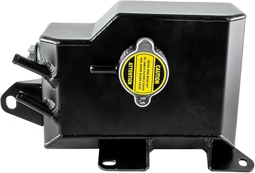 Tanque de depósito de expansión de refrigerante de aluminio con tapa de repuesto para Mazda MX5Miata Expansion Mk3 NC 2.0L L4 Gas 2006-2015 (negro)