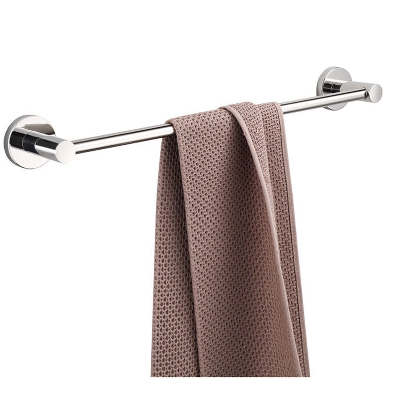 LMYSXAOZ Multi-Function Towel Rack, 30-120 CM Wall Mounted Rail, SUS 304 Stainless Steel Holder Screw Mounting, for Bathroom Toilet (Size : 80cm)