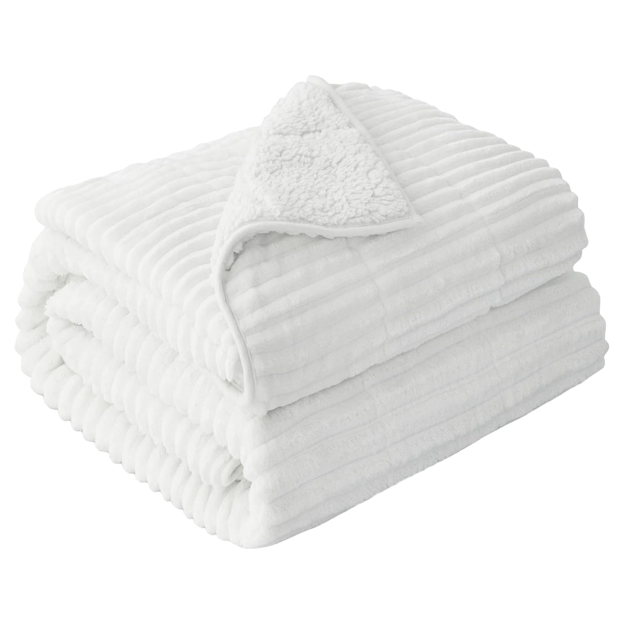 Sherpa Fleece Weighted Blanket for Adults, Ultra Soft Fuzzy, 60"x80" 15lbs