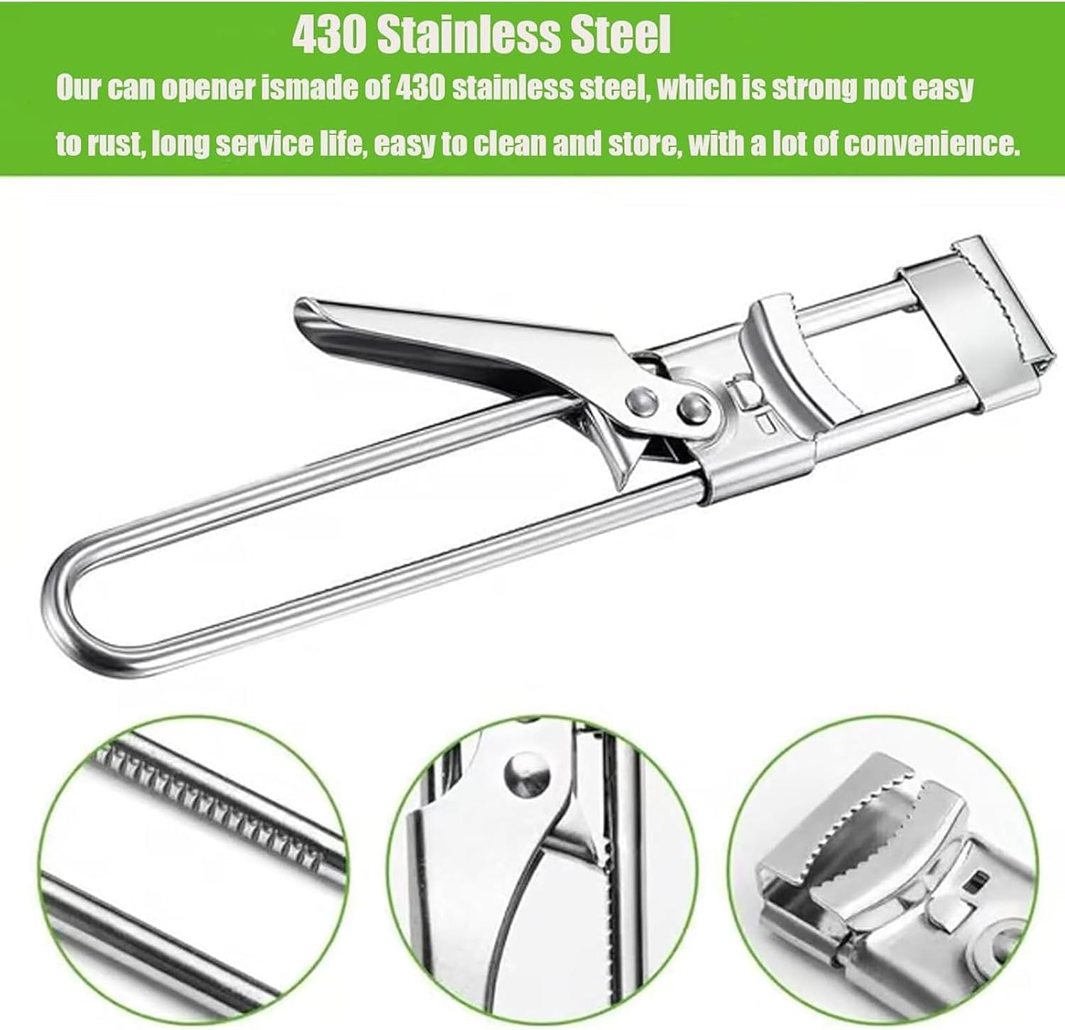 Adjustable Stainless Steel Jar Opener, Multifunctional Jar Openers for Weak Hands, Jar Opener for Weak Hands, Ease of Opening for Seniors Kids (2pcs)