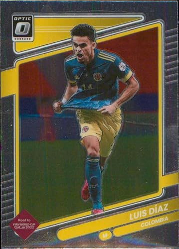 2021-22 Donruss Road to Qatar Optic Soccer #36 Luis Diaz Colombia Official Panini Futbol Trading Card (Stock Photo Shown, card is in Raw, Ungraded
