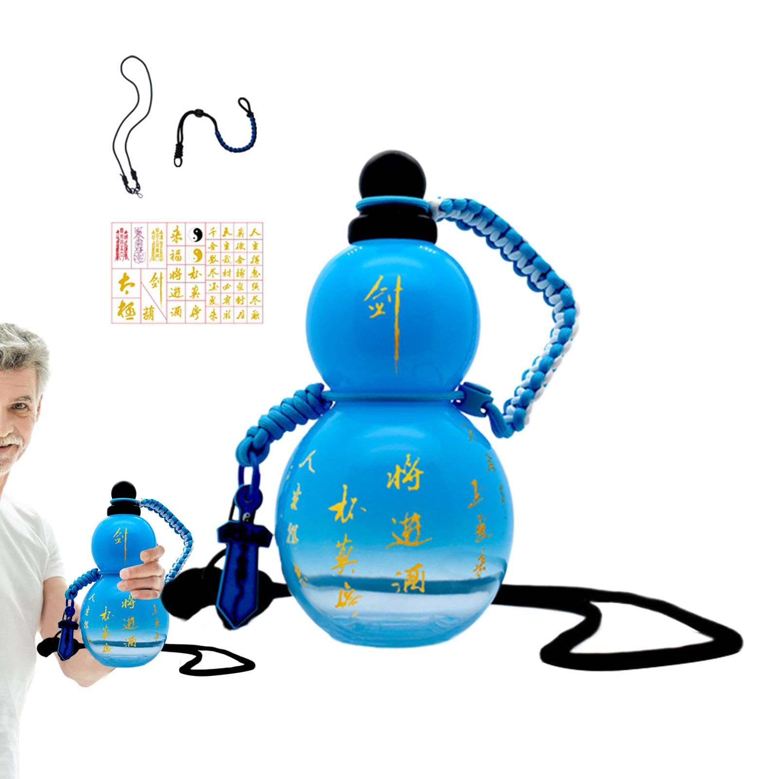 Gourd Bottle 900ml Stylish Portable Drinking