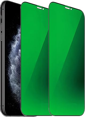 2 protectores de pantalla de vidrio templado anti-espía de privacidad anti-azul compatible con iPhone 11 Pro Max iPhone XS Max 65 pulgadas