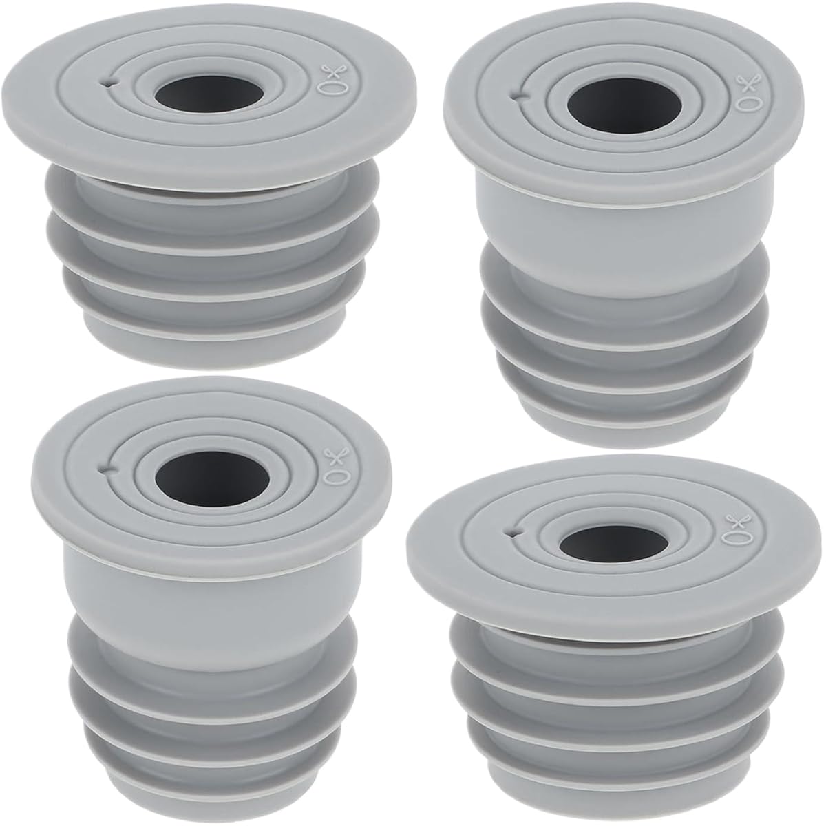 4 PCS Drain Pipe Silicone Seal Plugs Sealing Pipe Plug for Pipe Connector