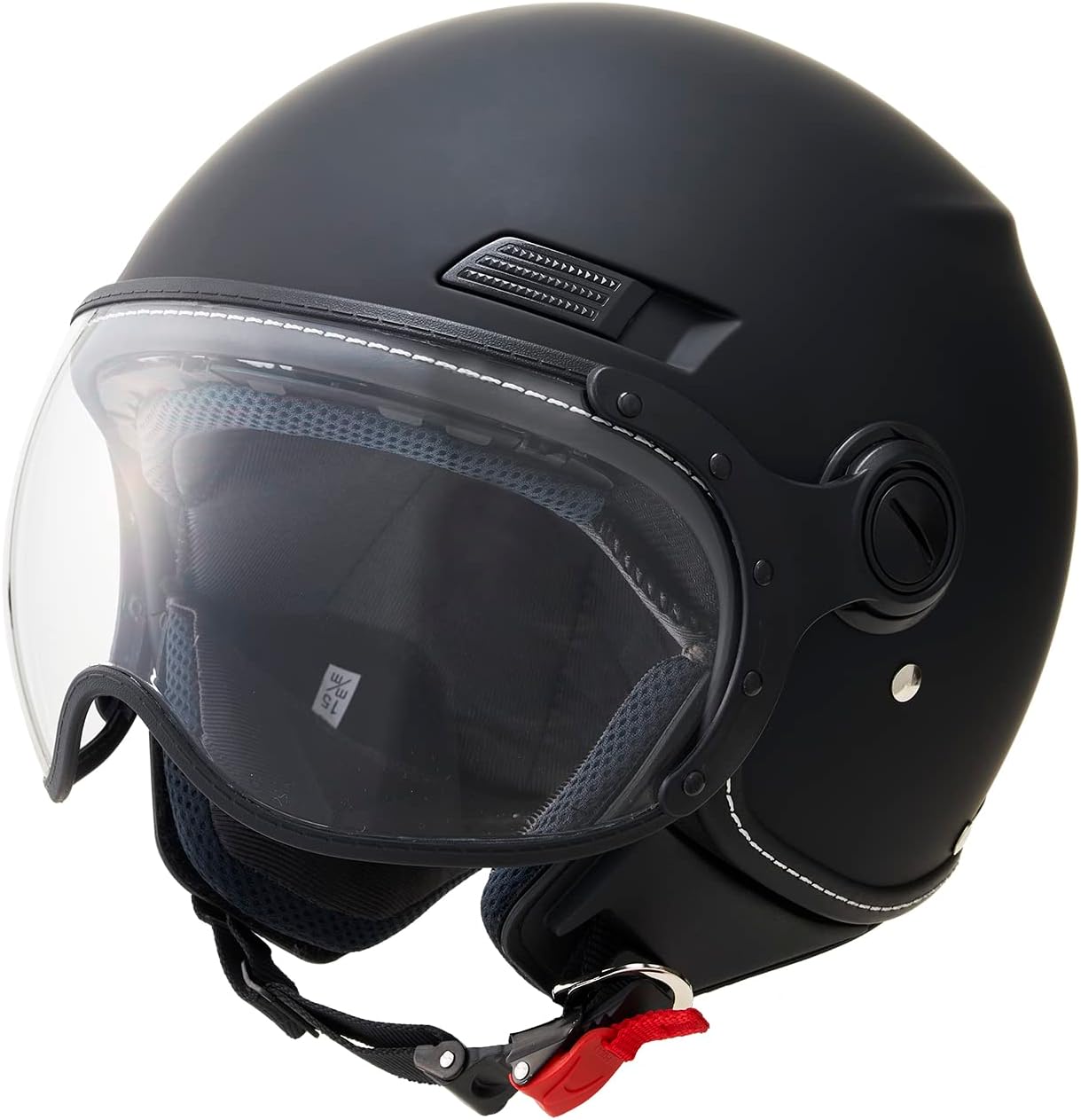 マルシン(MARUSHIN) バイクヘルメット ジェット SAFIT MS-340 マットブラック Lサイズ (59-60cm) MS340MBK/L