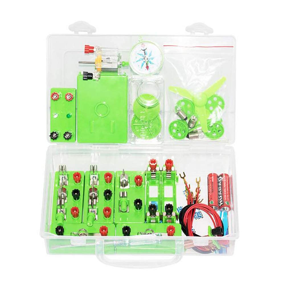Physics Science Lab Basic Circuit Kit, Electricity Experiment Set, Building Circuits for Kids Junior Senior High School Students DIY Science Circuits Educational Discovery Toy