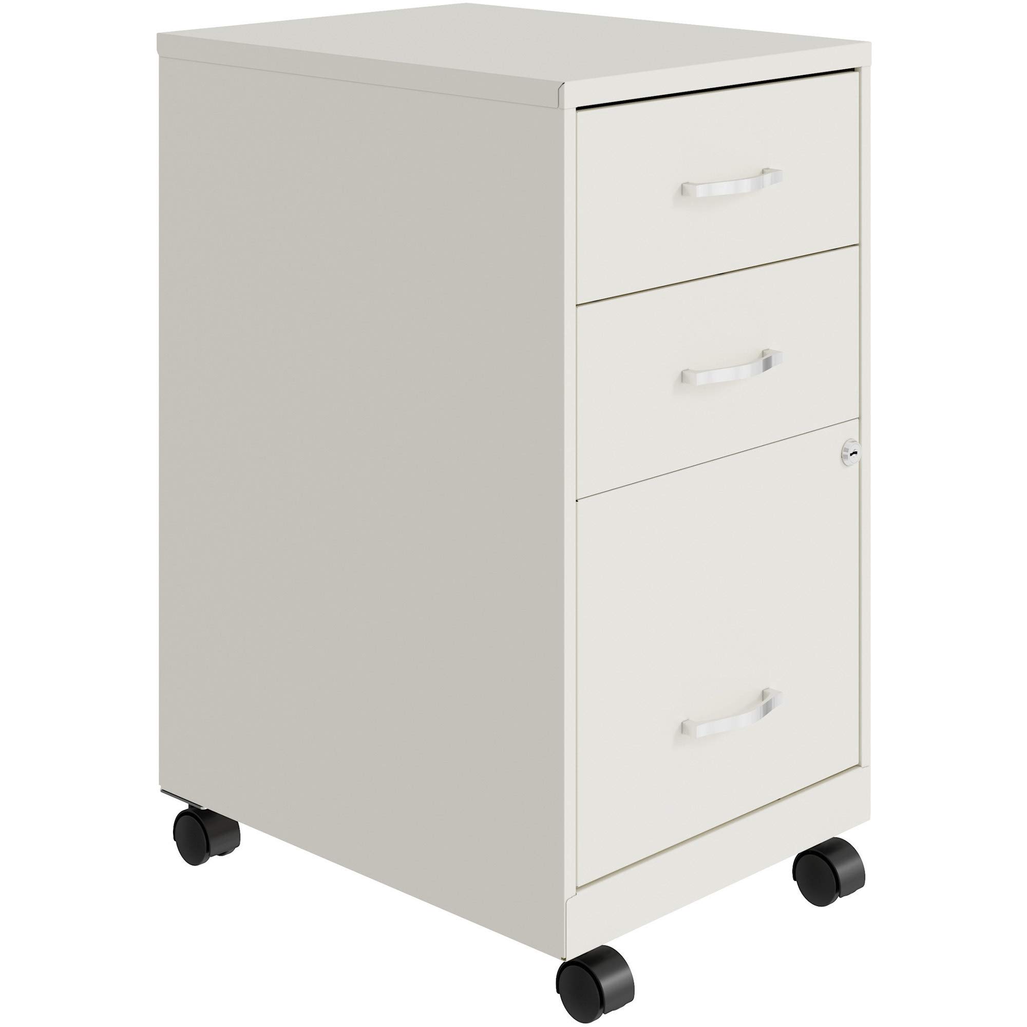 Lorell LYS SOHO The 3-Drawer Organizer Cabinet, White
