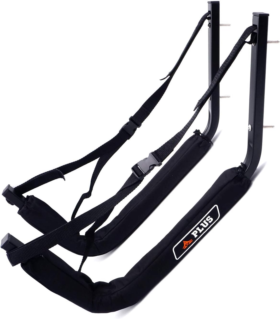 XKMT- Black Heavy-Duty HighRise Wall Mount Kayak Paddle Surfboard Storage Rack Indoor/Outdoor [See Fitment]