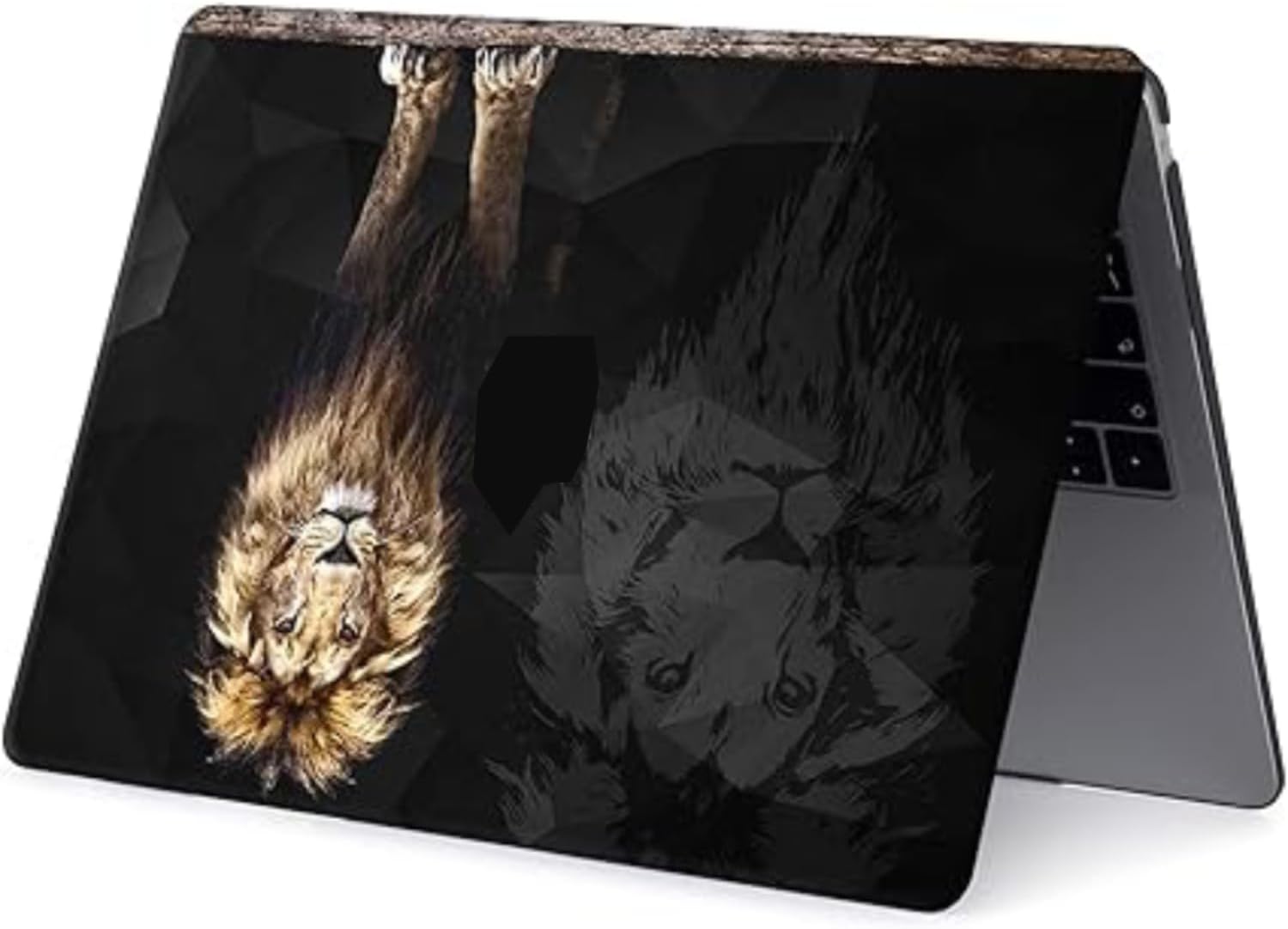 Laptop Case Compatible with MacBook Air 13" Retina w/Touch ID (2020/2019/2018 Release, Model A1932 A2179 A2337 M1),Plastic Hard Shell Case Cover & Keyboard Cover - Lion