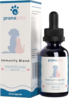 Immunity Blend (Formerly C-Support) Supplement for Dogs & Cats | Naturally Helps Relieve Fatigue & Weakness in Pets | Promoting Increased Energy, Normal Appetite & Immune Support | by Prana Pets