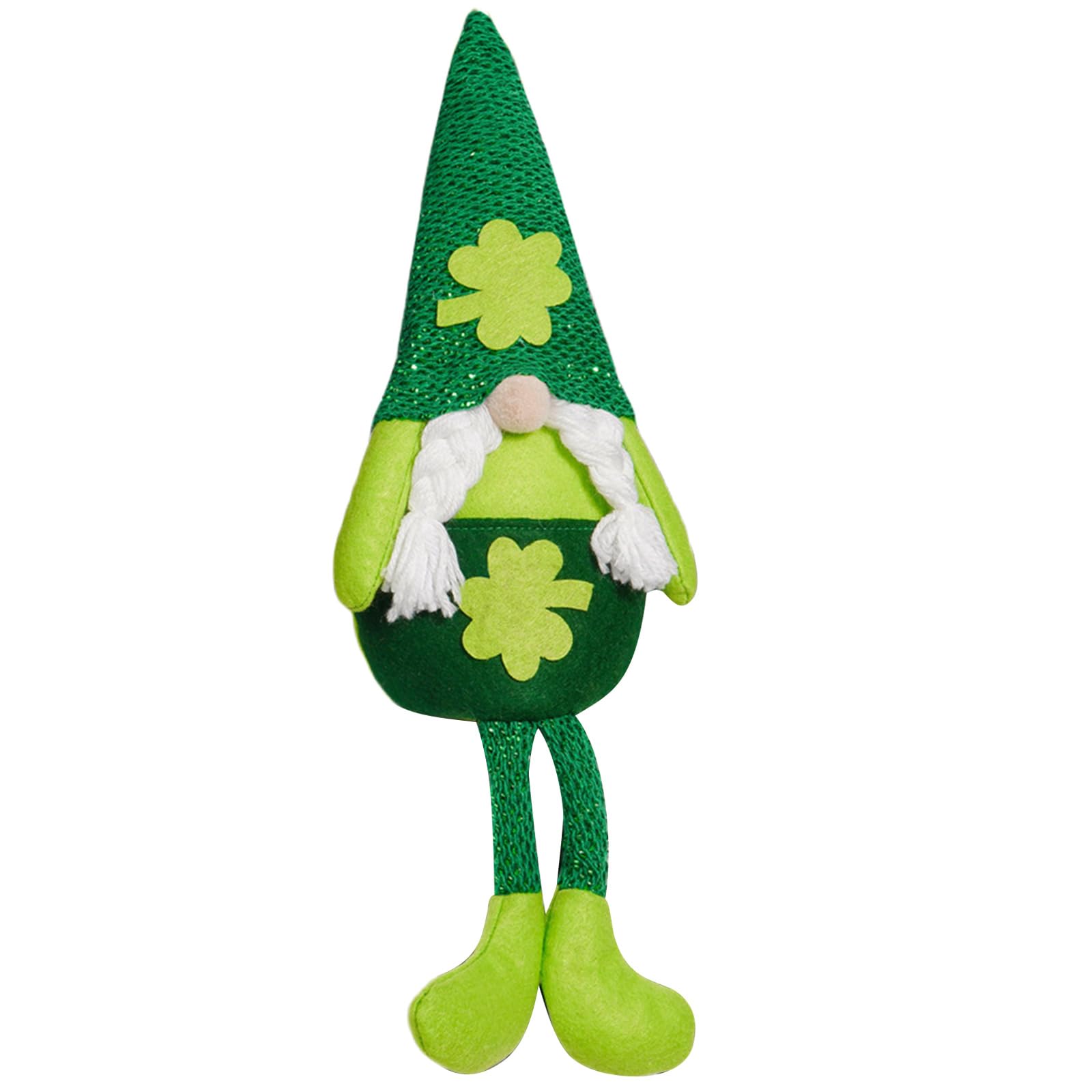 Hsioluted Irish Festival Plush Dwarf Ornament for Tiered Tray Home Garden Decoration Irish Festival Decoration Table Centerpieces