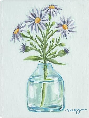 Fine Art Canvas Lienzo impreso de Aster-Flower of the Month de septiembre, obra de arte de Morgan Harrington, 15.0in de ancho x 19.7in de alto