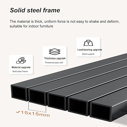 Miniatura 8 de Estantería de metal para encimera, 2 niveles y 3 niveles, estante de almacenamiento multiusos para dormitorio, oficina, hogar, organizador de libros