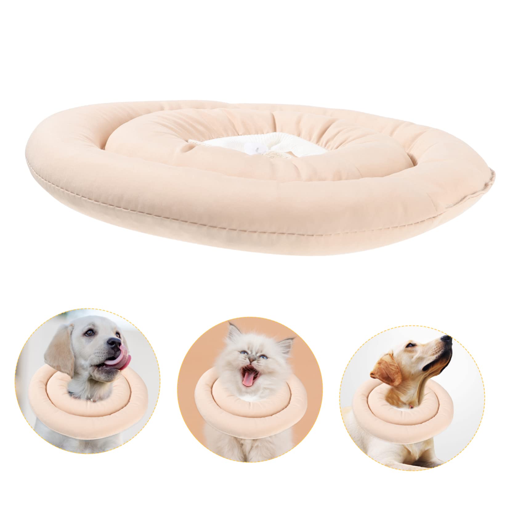 SUPVOX 2piezas Collar Protector De para Mascotas Collar y Confortable para Perros y Gatos Tras y Heridas s Material Uso Veterinarias y Baños