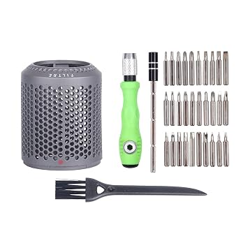 Amazon.com: Filtro de secador de pelo compatible con Dyson Supersonic  secador de pelo HD01 HD03 HD04 HD08 modelos, tapa de jaula de filtro, pieza  de repuesto con kit de herramientas de destornillador