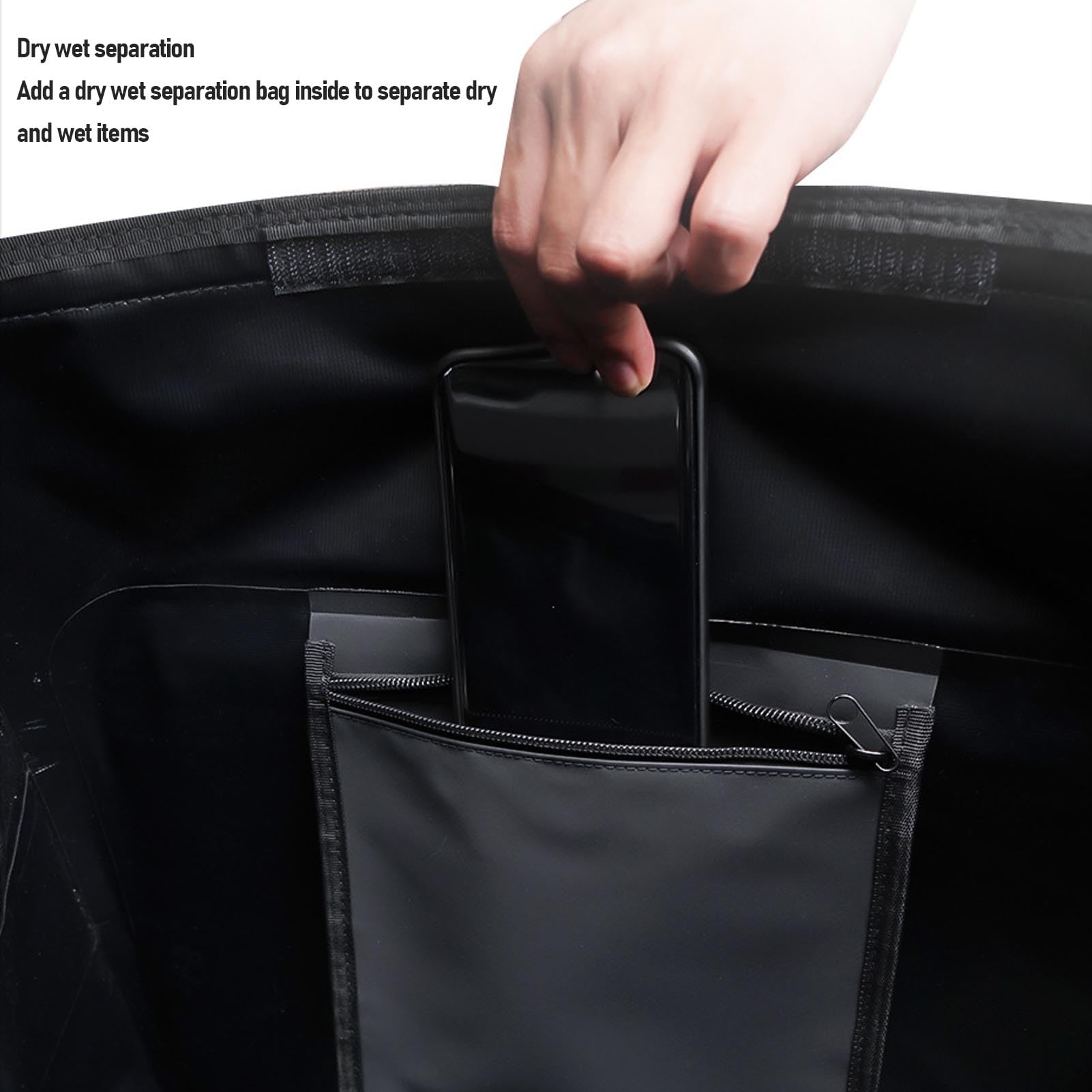 Dilwe Motorrad-Satteltaschen, wasserdichte PVC-Motorrad-Gepäcktasche, 30 L auf Jeder Seite, Insgesamt 60 L, Abnehmbare, Rahmenmontierte Roll-Top-Aufbewahrung für Pendelnde Tourenfahrer