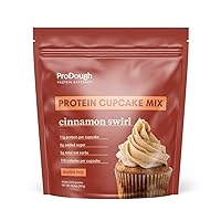 Vista 10 de ProDough High Protein - Mezcla para magdalenas sin gluten, baja en carbohidratos, 13g de proteína por magdalena, sin azúcares añadidos, apta