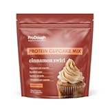 ProDough High Protein- Gluten Free Cupcake Mix&comma; Low Carb&comma; 13g of Protein per Cupcake&comma; No Added Sugars&comma; Keto Friendly&comma; Makes 12&comma; Healthy Dessert &lpar;Cinnamon Swirl&rpar;