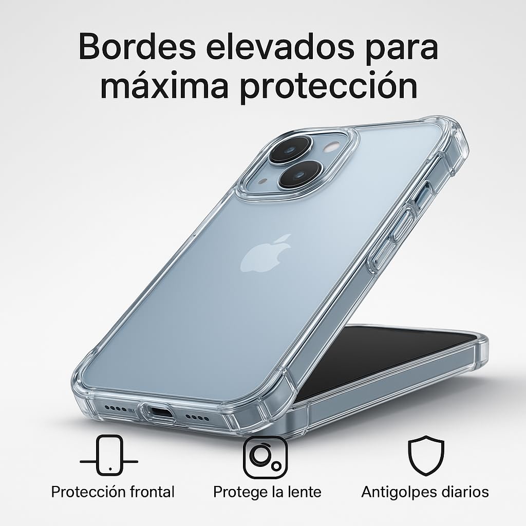 POINT&GO Custodia In Silicone Per IPhone 14 (Modello Nero), Morbida Antiurto, Ultra Sottile, Effetto Seta, Ricarica Wireless