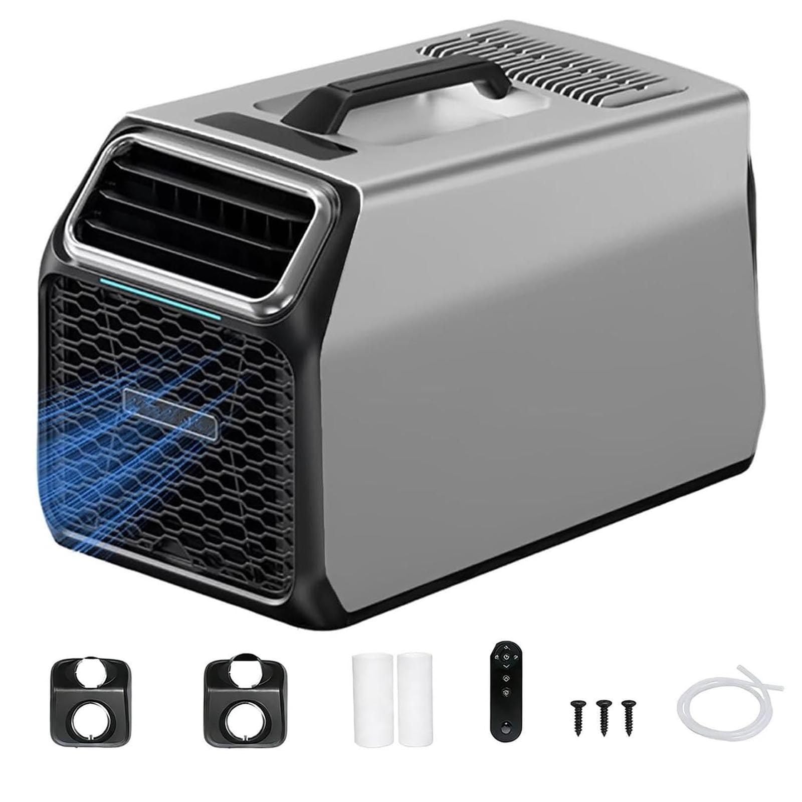 Portable RV Air Conditioner, 5000 BTU Camping AC for Tents Home Grey-110V
