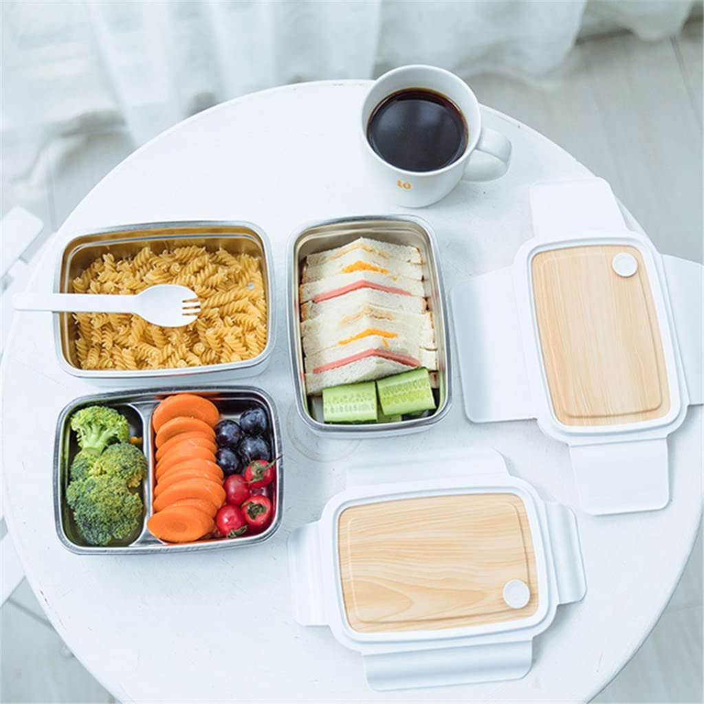 Pudełko Bento do kuchenki mikrofalowej, przenośne pudełko na lunch z przyborami, do pracy i posiłków na świeżym powietrzu