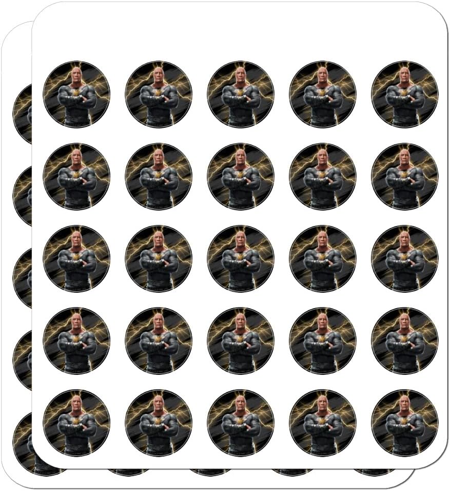 Black Adam Planner Calendar Scrapbooking Crafting Stickers