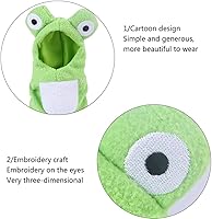 Vista 3 de Sun Conure - Pañal de pájaro con capucha con forma de rana, accesorio para fotos de cosplay para loros, grises africanos, periquitos y cacatúas