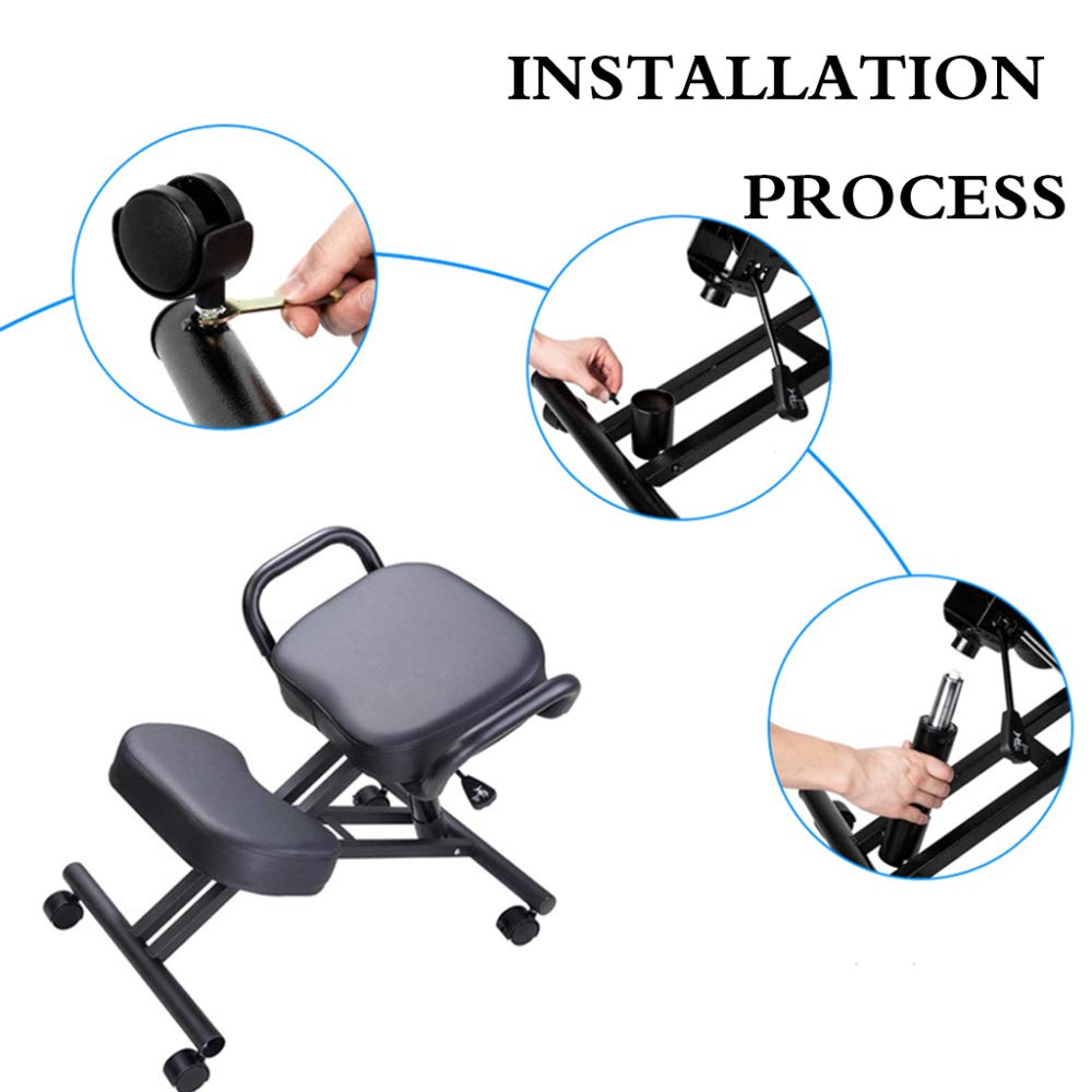 La Silla Arrodillada La Silla Ergonómica De Corrección De La Postura Sentada Adecuada Para La Oficina Y La Sala De Estar Puede Aliviar Eficazmente El Dolor Y Corregir La Postura Sentada,Blue