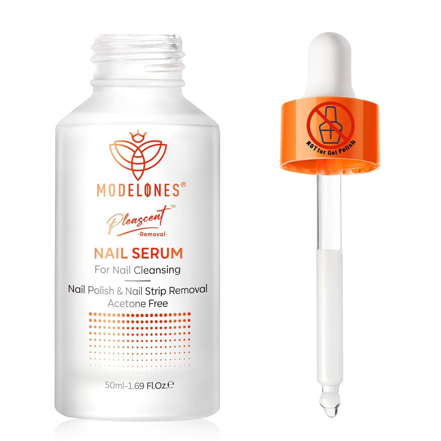 Modelones Solvente per unghie, 50 ml, senza acetone, per smalto e pressa sulle unghie, siero con formula naturale, per idratare le unghie, misura portatile