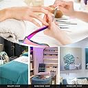 Nail Tip Clipper Edge Cutter Adjustable Stainless Steel False Artificial Acrylic Fake Trimmer Manicure Pedicure Sharp Rustproof Blade Clip Tool (Rainbow) gallery image