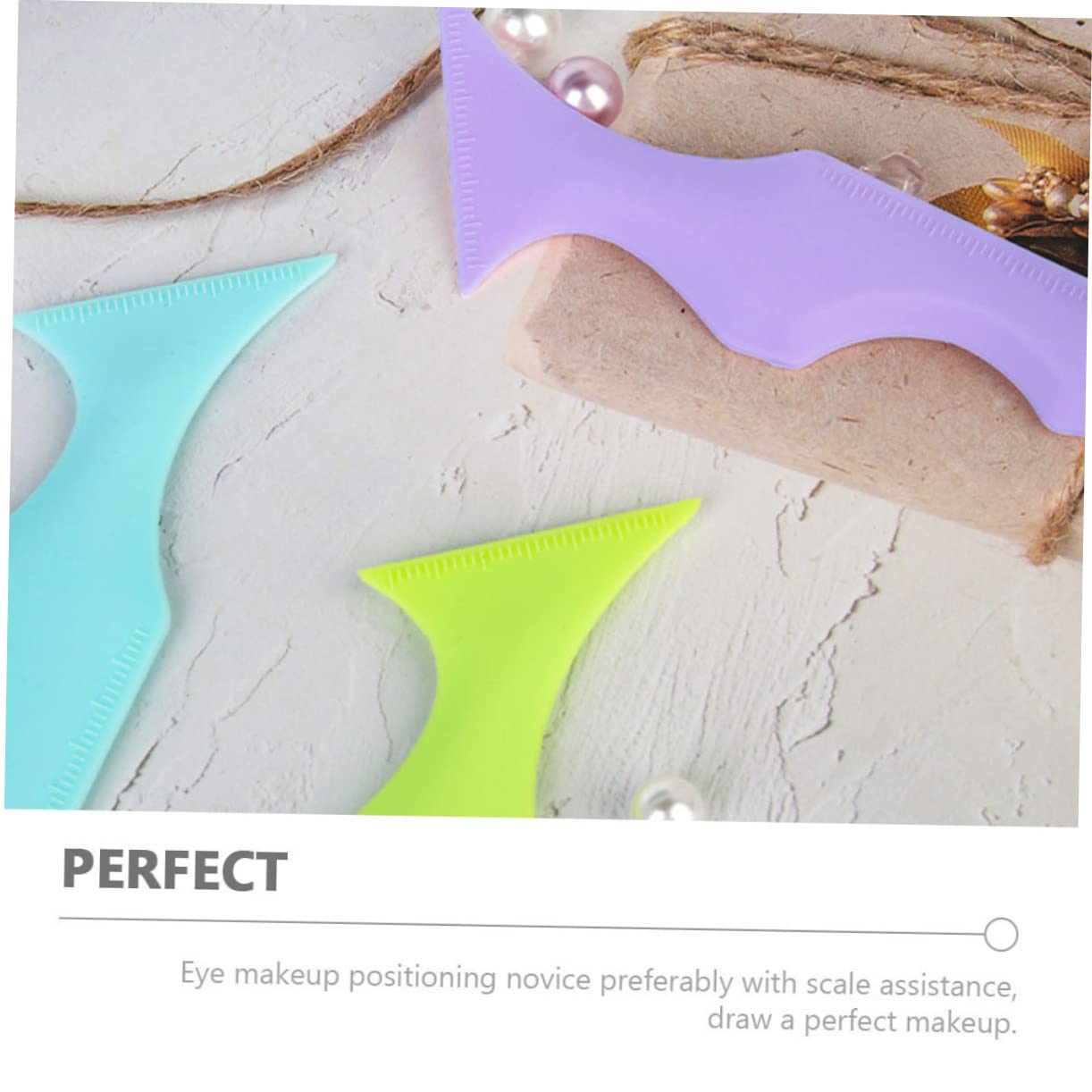 FRCOLOR 10pièces Pochoirs à Eyeliner Silicone Outils De Maquillage Pour Yeux Avec Garde De Mascara Et Applicateur à Paupières Pour Débutantes Et Professionnelles