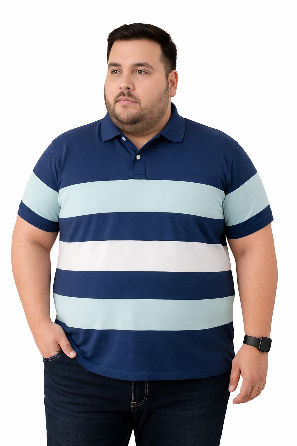 style accord Men’s Colorblock Polo T-Shirt | Plus Size & Big Size | Premium Casual Wear-picture-26