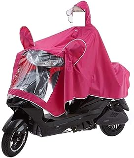 Poncho impermeable con capucha for lluvia, cubierta for capó, poncho alargado impermeable for motocicleta, scooter de movilidad eléctrica, capa grande for lluvia for motocicleta ( Color : Pink , Size