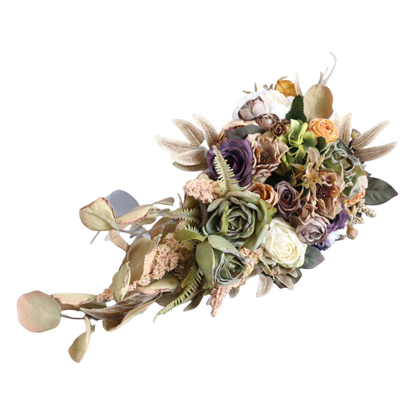 Bouquet de mariée élégant en fleurs artificielles pour cérémonie et demoiselles d'honneur