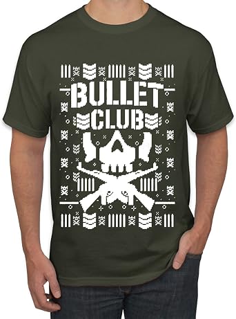 Bullet Club Wrestling Bone Soldier Ugly Christmas Sweater Mens T-Shirt