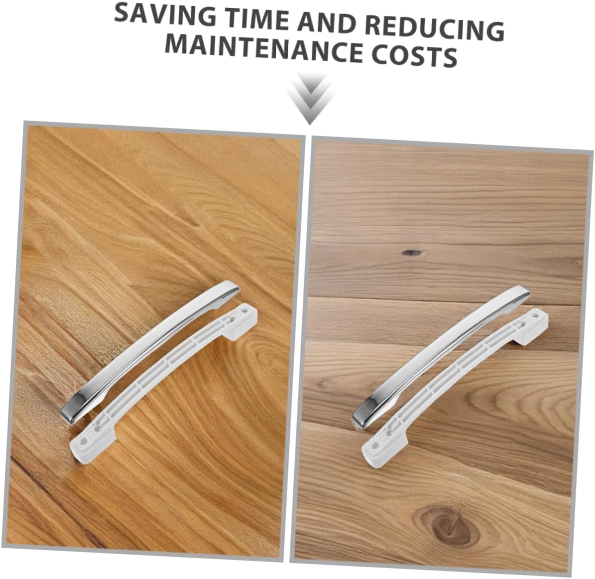 VILLCASE 2pcs Freezer Door Handle Replacement Abs Fridge Handle for Commercial Cooler Cabinets Enhanced Usability Quick Setup for Home Use