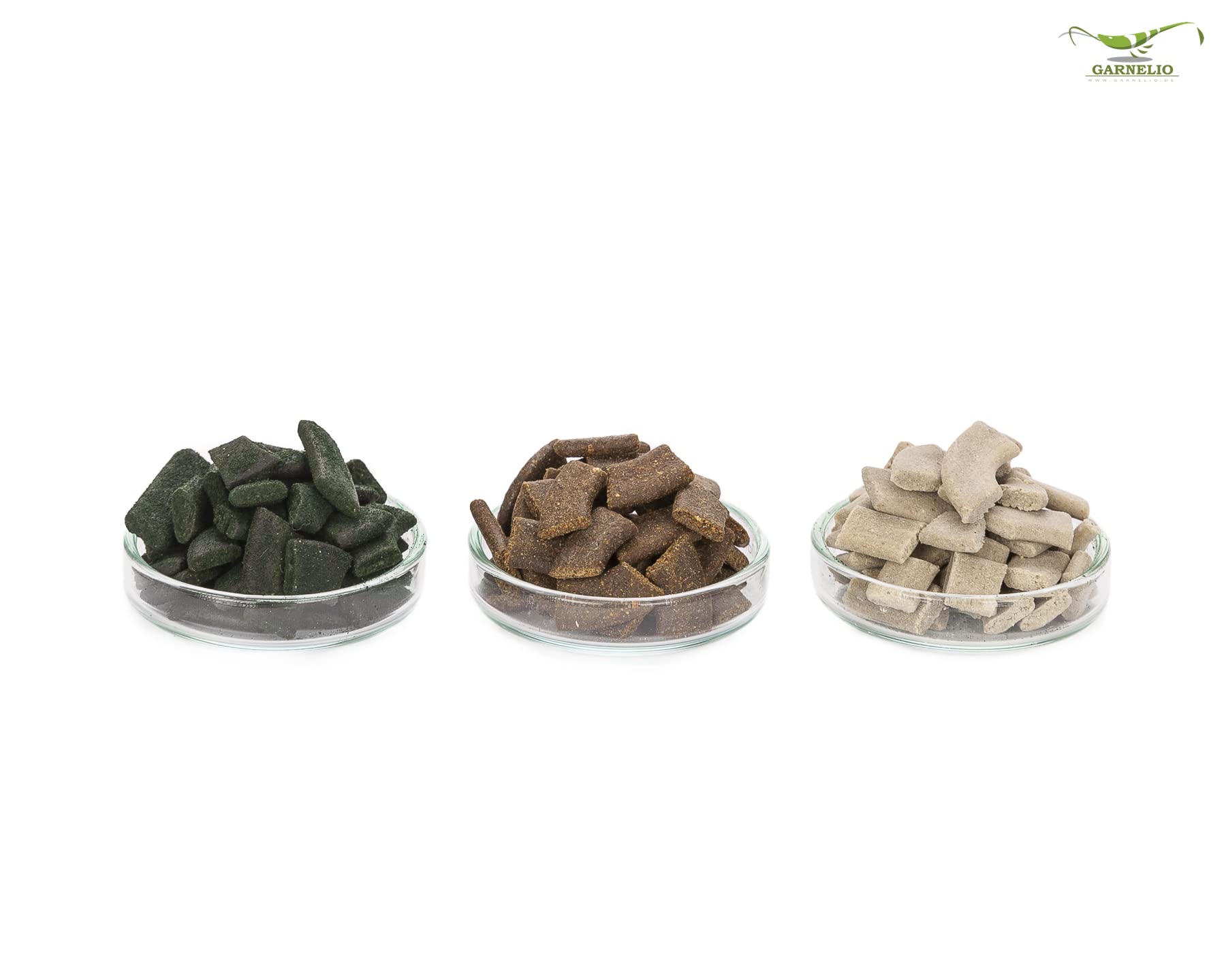 NatureHolic – Set di mangime per gamberetti – Mainfeed / Proteinfeed / Mineral Feed – Set di mangime per gamberetti per acquario – 3 x 30 g