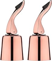 Vista 17 de Tapones de vino para botellas de vino con tapón de botella de vino al vacío de acero inoxidable con corchos de vino reutilizables de silicona, a