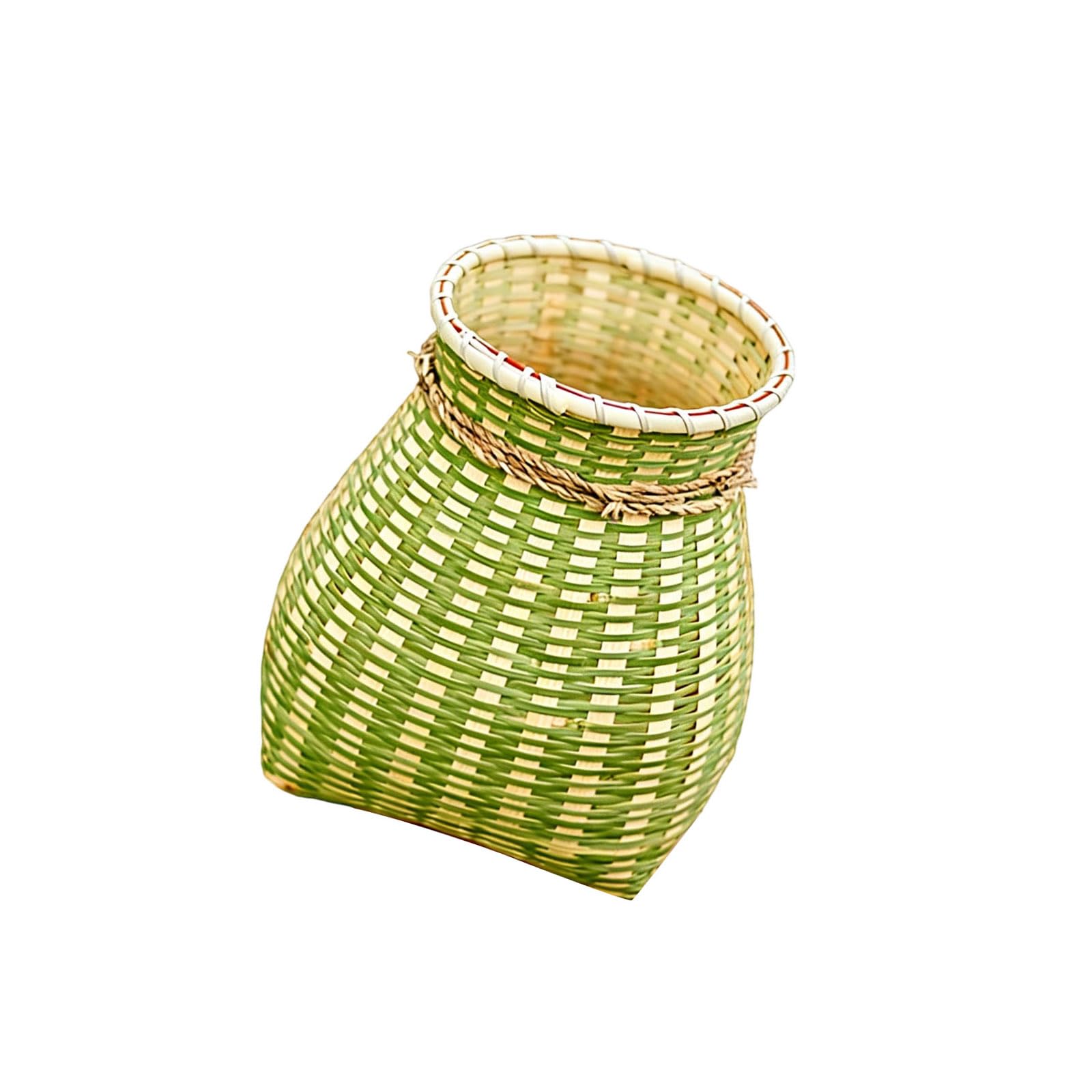 CAZSTYK Strong Rattan Basket for Fruit Storage Flower Arrangement Photography Decorative Props and Decoration Rattan Basket