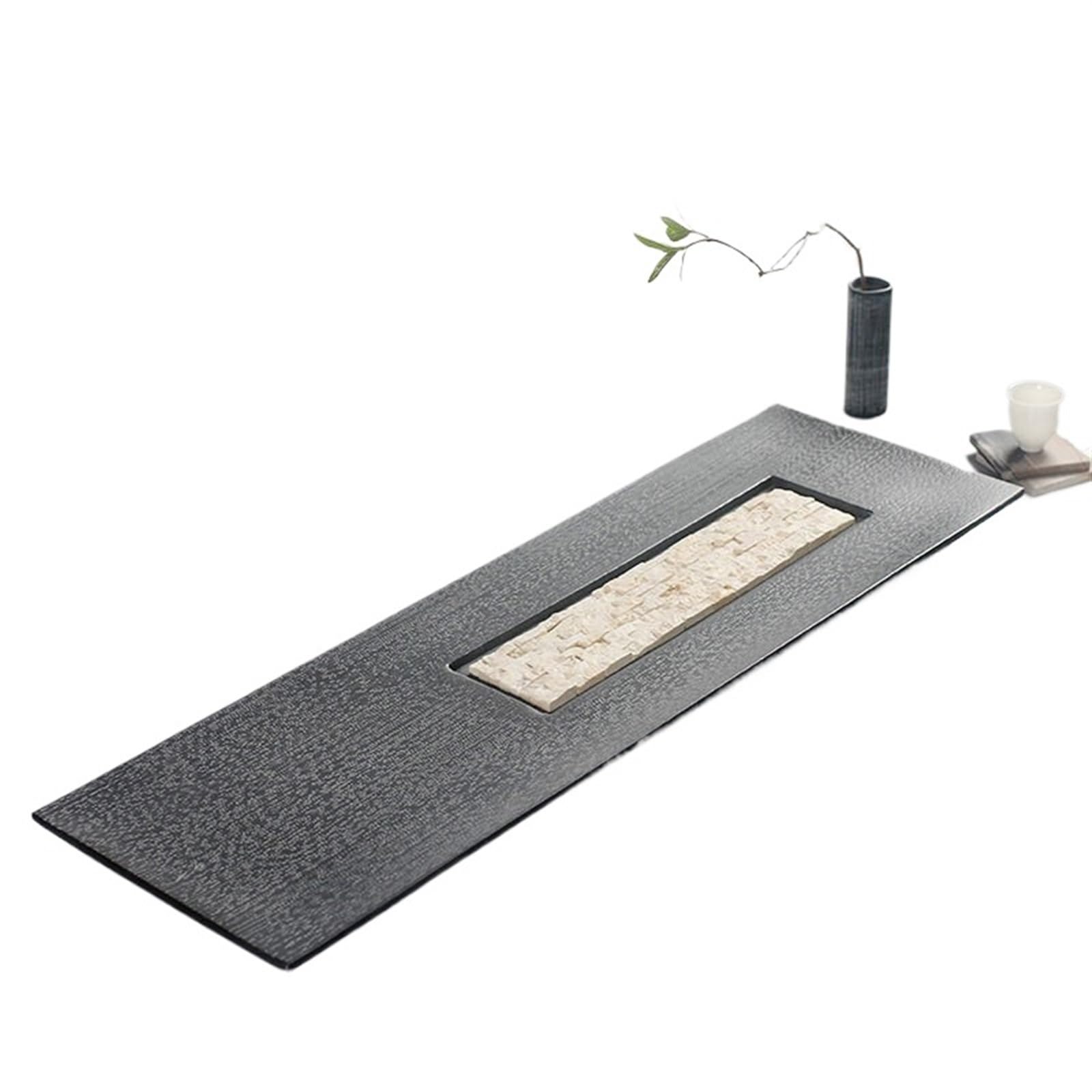 Tea Set Stone Tea Tray Home Simple Urumite Kung Fu Tea Table Natural Bay Jade Stone Simple Tea Chinese Tea Set (80 * 25 * 3cm)