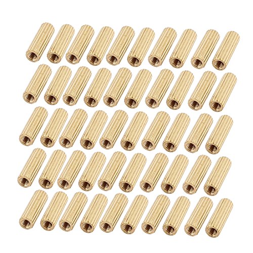 uxcell® 50Pcs M2 Female Thread Insulated Brass Standoff Hexagonal Spacer 10mm Long