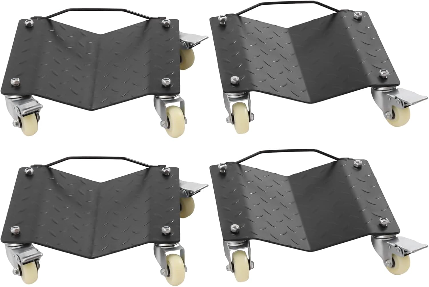 Car Dolly Set of 4 Heavy Duty Wheel Dolly Car Tire Skates