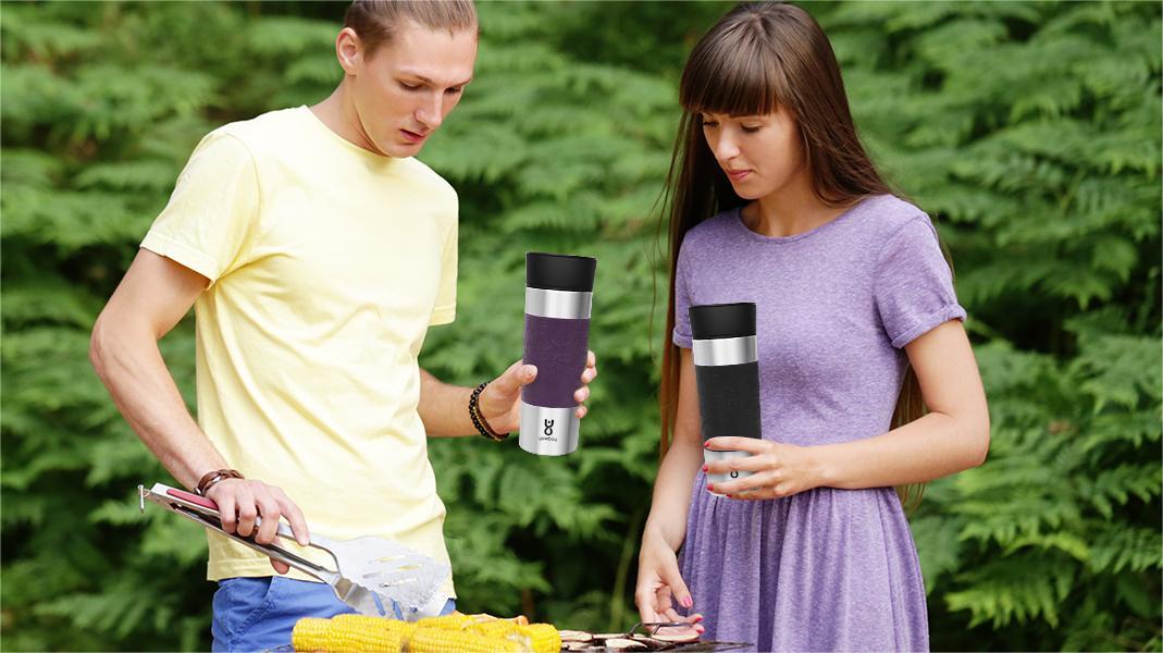 1l water bottle hydro flask Stainless Steel Water Bottle, 32oz, Dual Lid main image 0