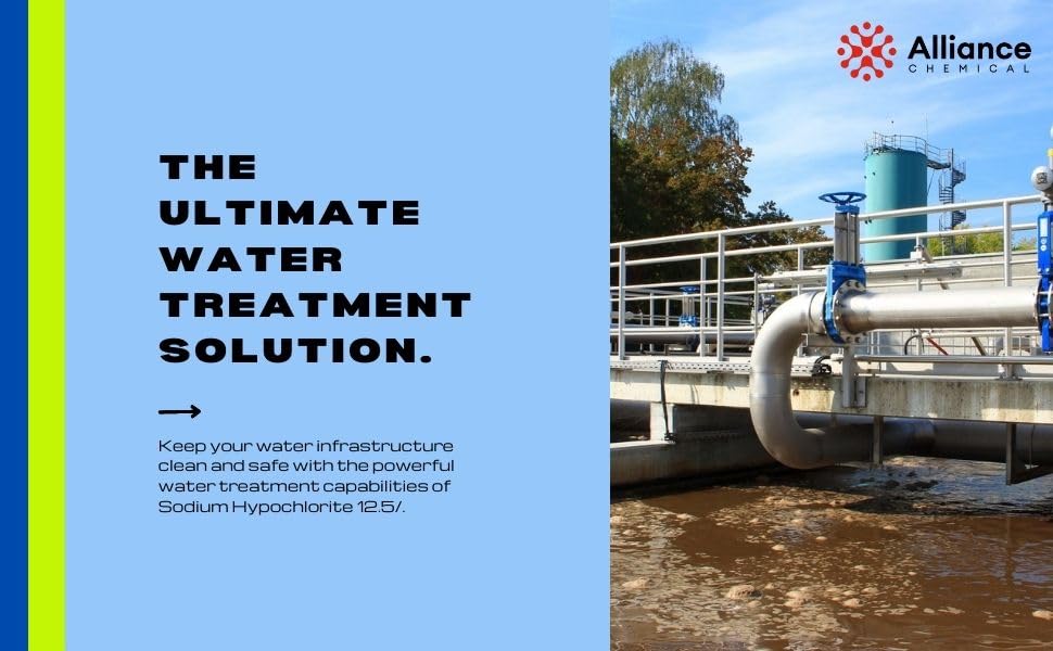 Image of Alliance Chemical Sodium Hypochlorite 12.5% Solution - 2 Quarts - High Purity for Pool Cleaning and Water Treatment
