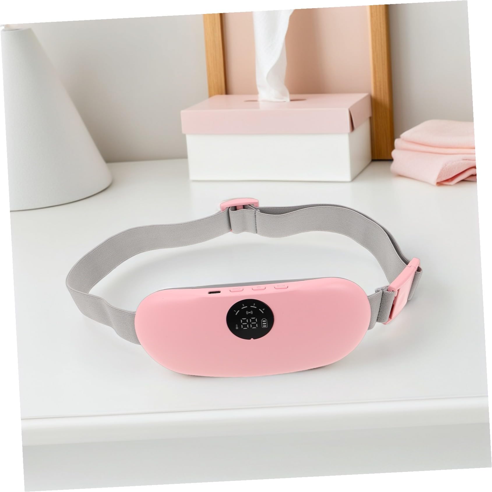 ibasenice Cinturón De Cintura Con Almohadilla Térmica Para Niñas Cinturón De Cintura Con Para La Menstruación Almohadillas Térmicas Para Cólicos