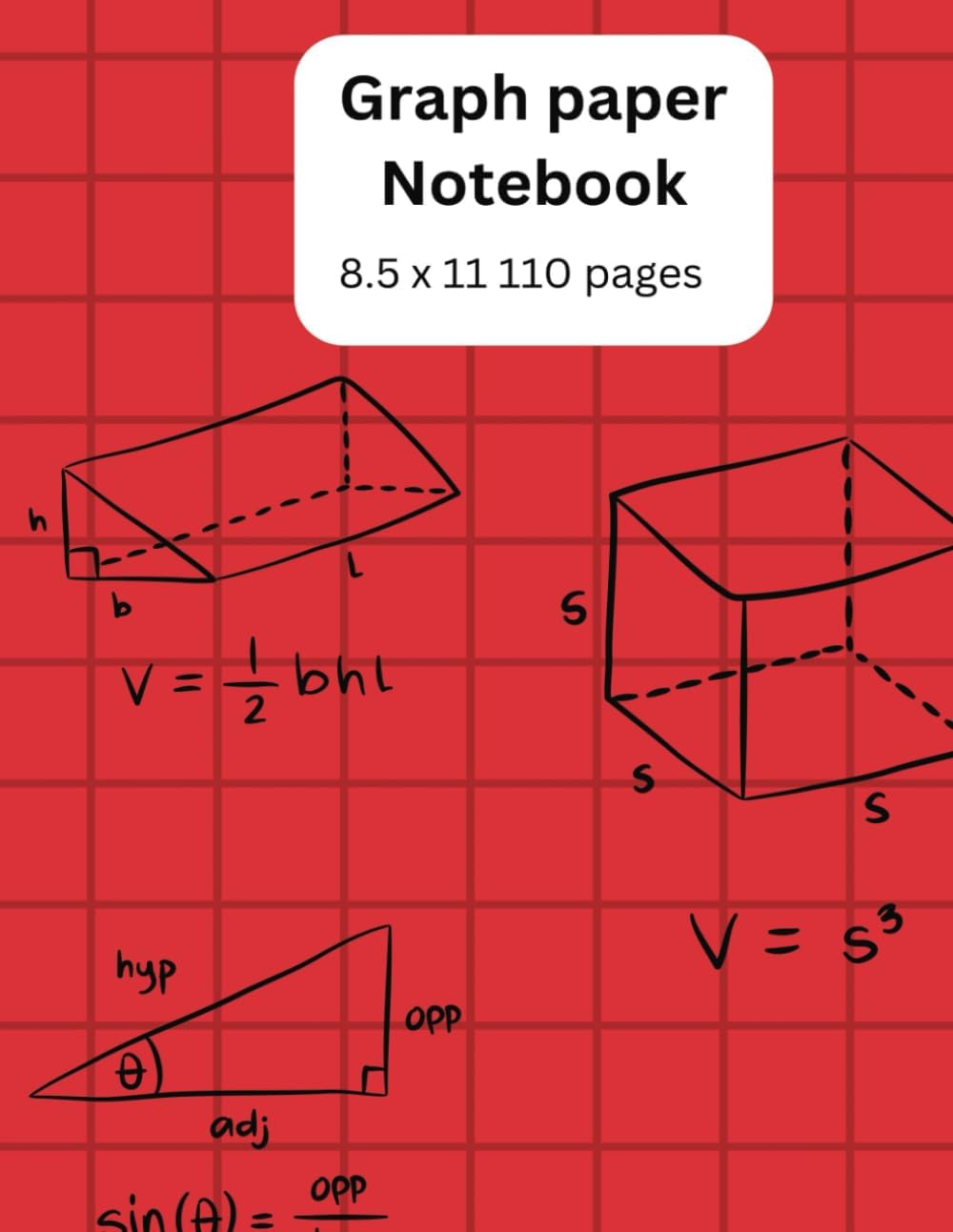 Independently published Graph paper Notebook: 8.5 x 11 110 pages of graph paper for Math, engineering and Science students